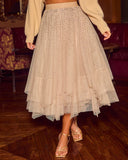 After Cocktails Tulle High Low Skirt