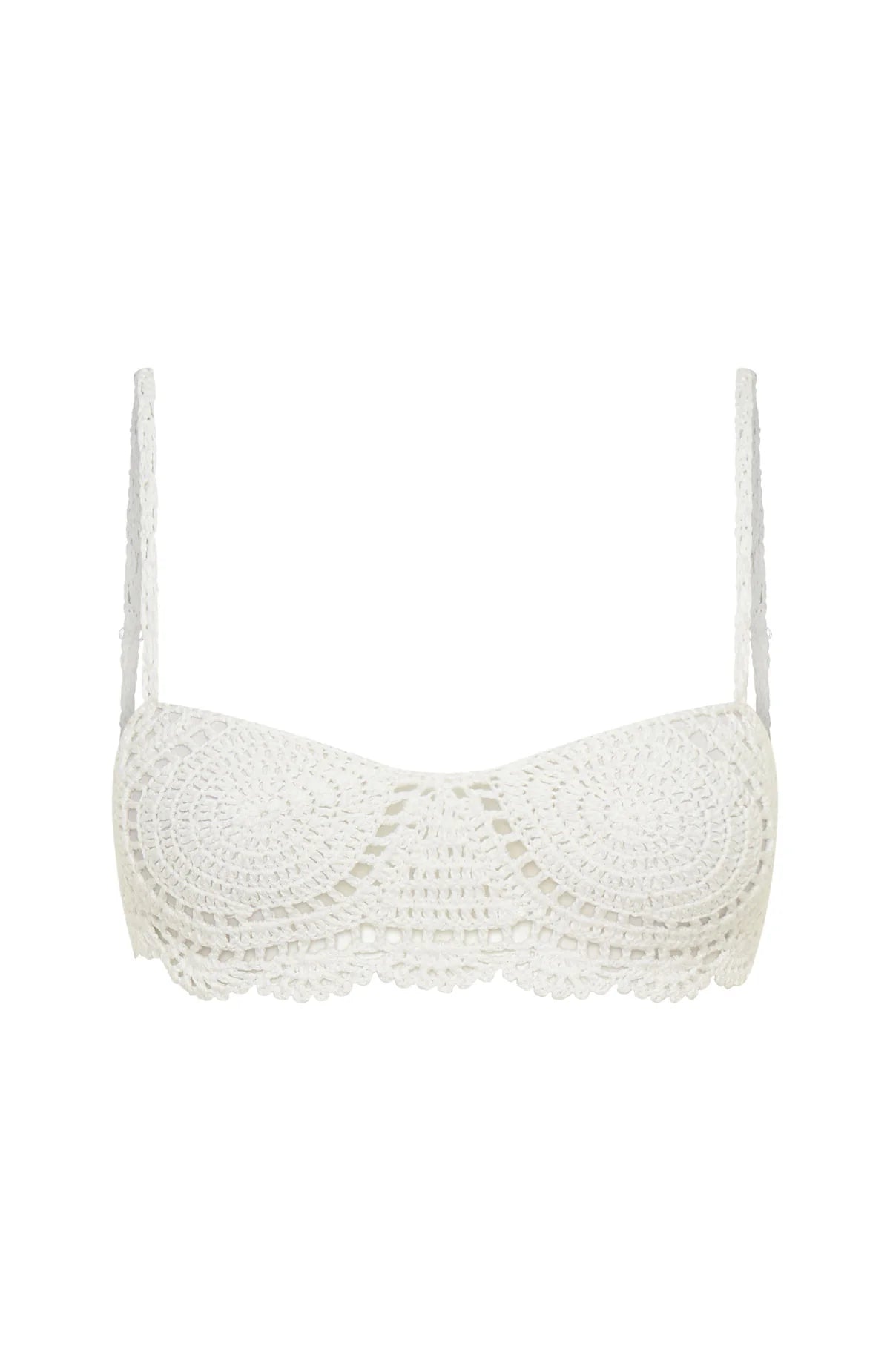 Waves Of You Crochet Top White