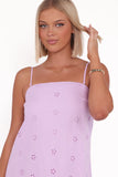 Narcissa Strapless Maxi Dress Lilac