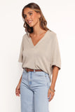 Eldora Knitted Top Oatmeal