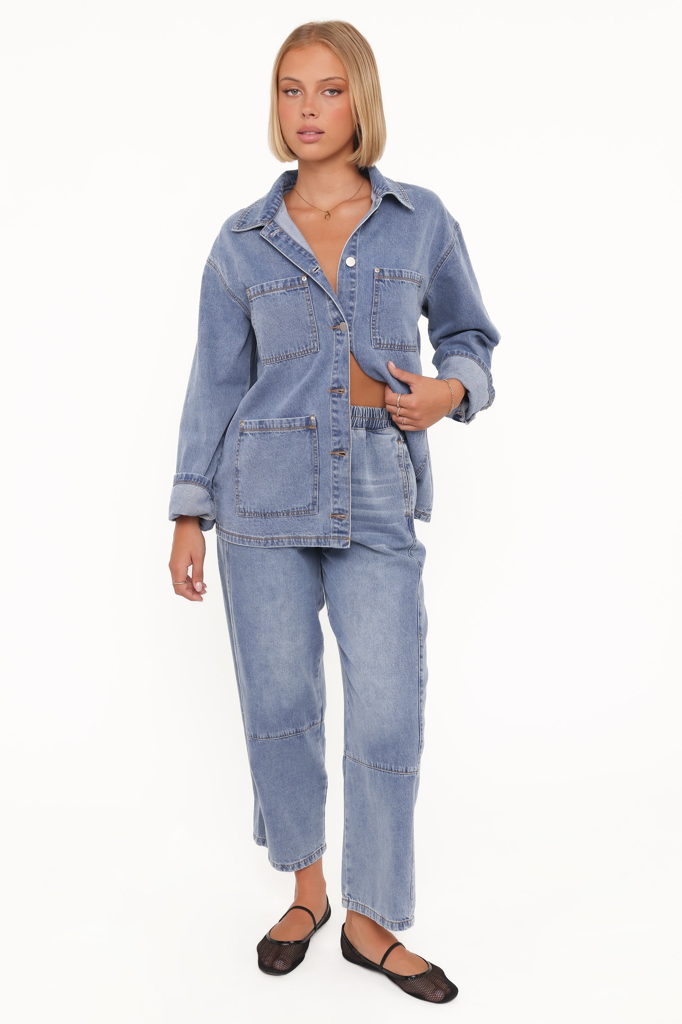 Remy Denim Utility Jacket Medium Wash