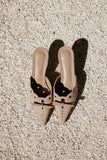 Elio Heels Camel Suede
