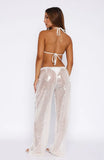Caught Up In It Sequin Pants White