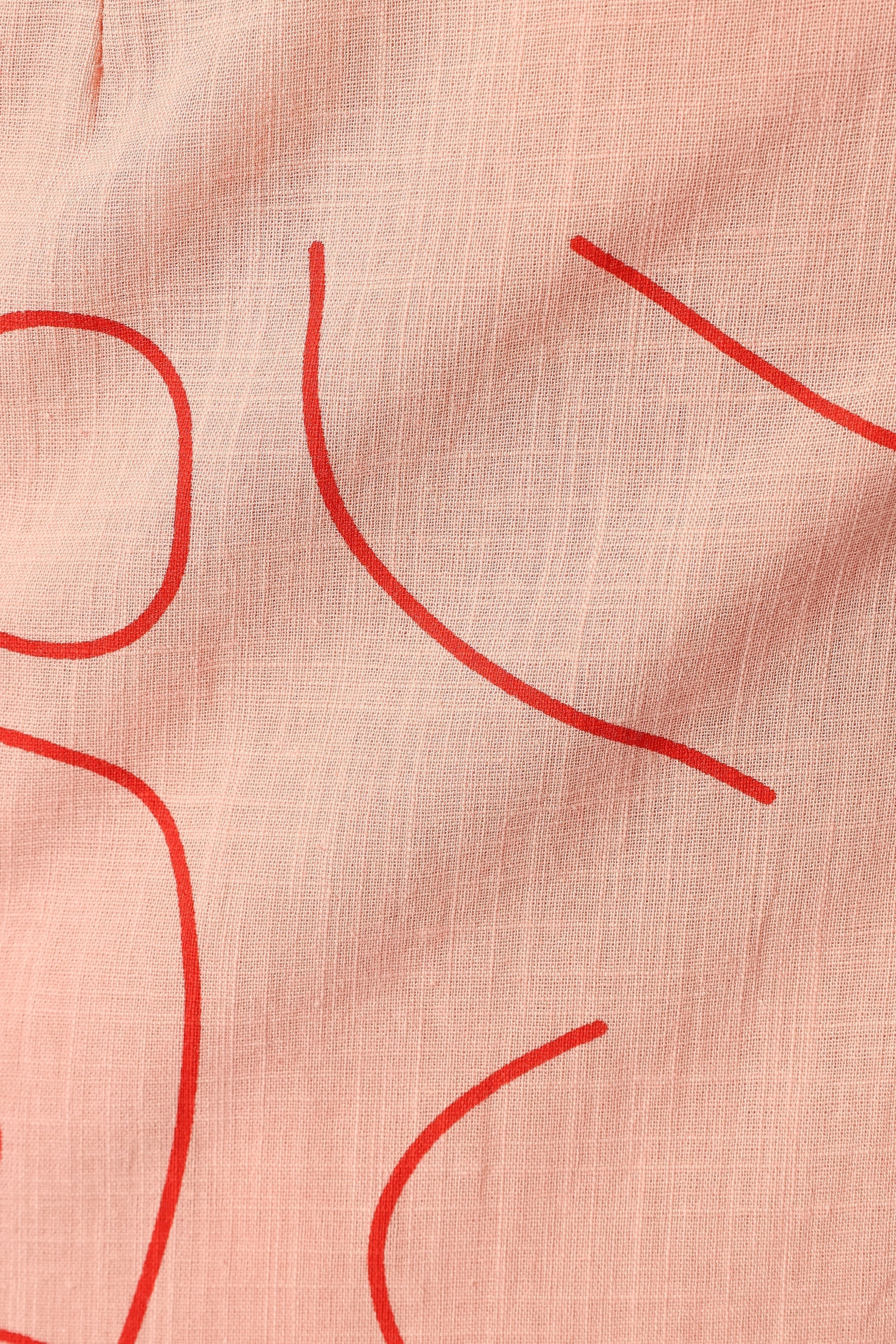 Abigail Wrap Midi Dress Pink Swirl