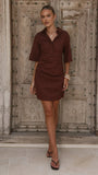 Sydney Mini Dress Chocolate
