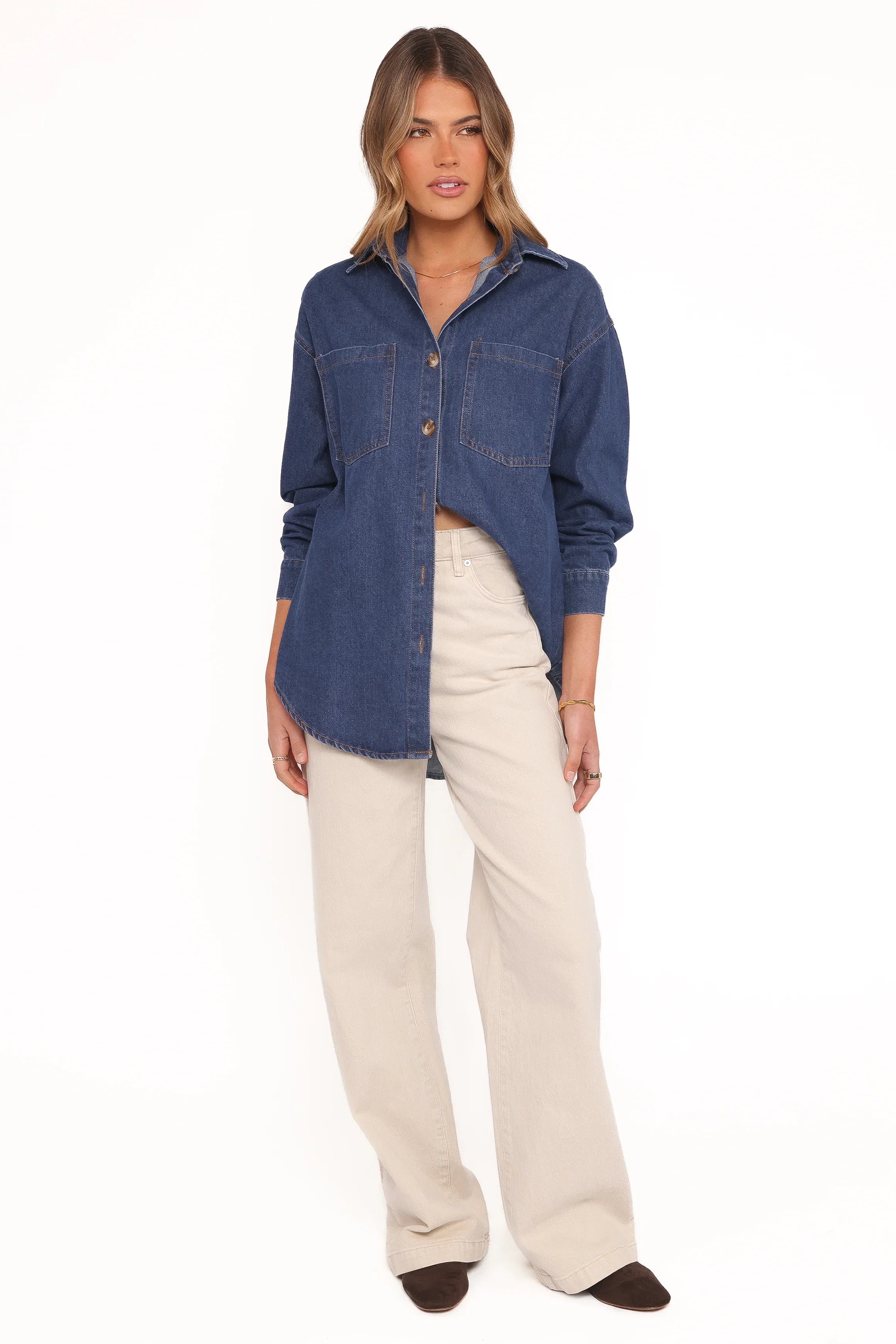 Anicia Denim Shirt Dark