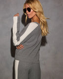 Sunday Snooze Knit Contrast Sweater