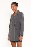 Kerryn Blazer Grey Pinstripe