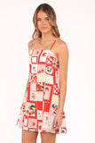 Loredana Mini Dress Cherry