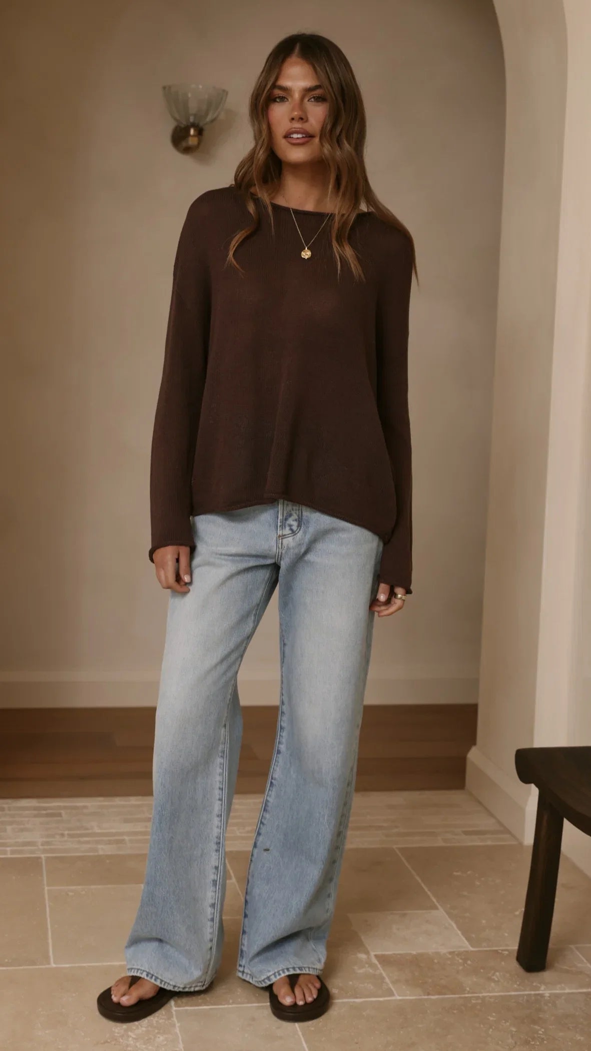 Lakoa Knit Top Chocolate
