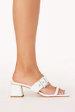 Dinah Mid Heel White