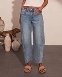 Sydnie Stretch High Rise Barrel Leg Jeans