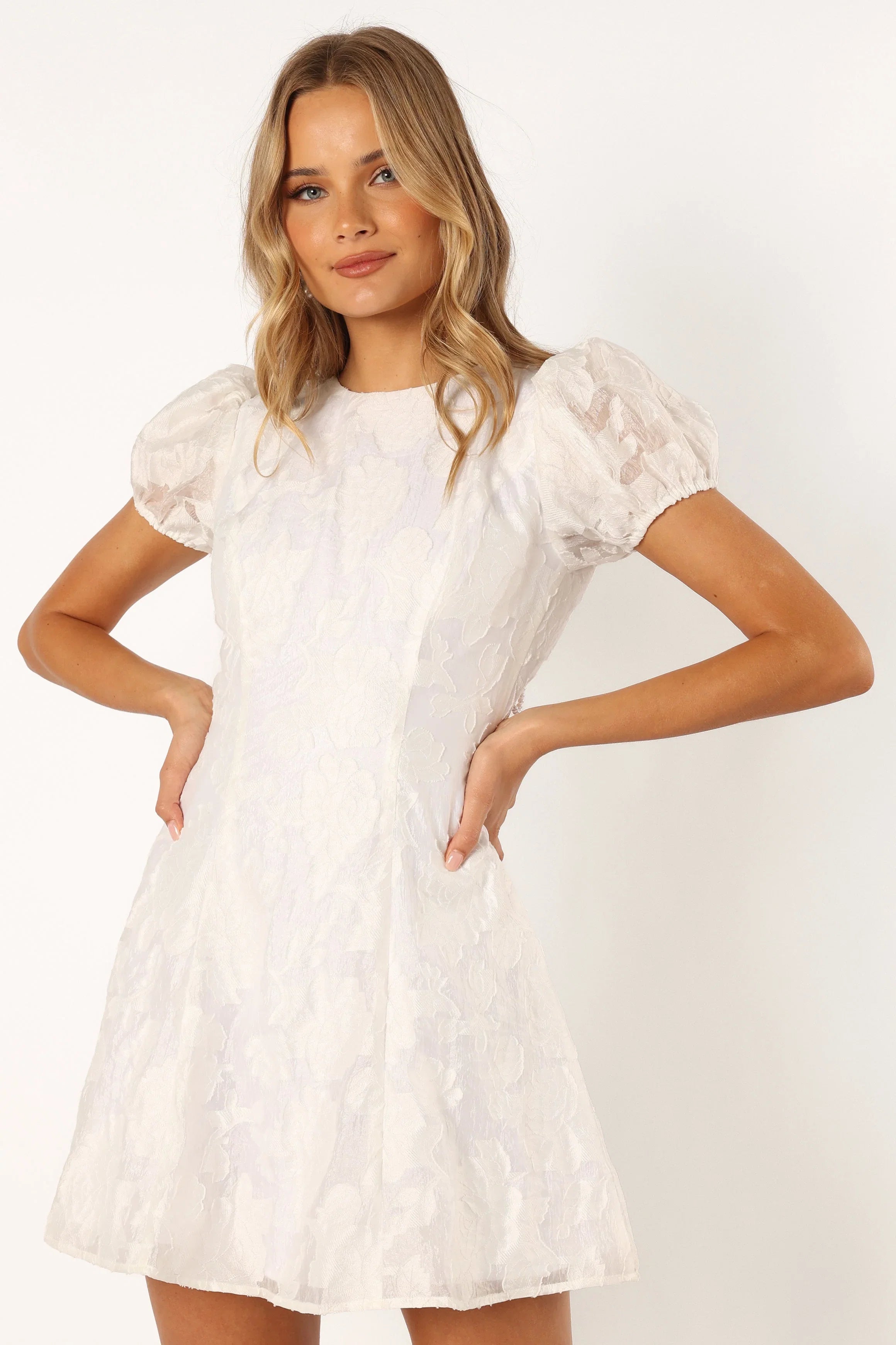 Kimmy Backless Mini Dress White