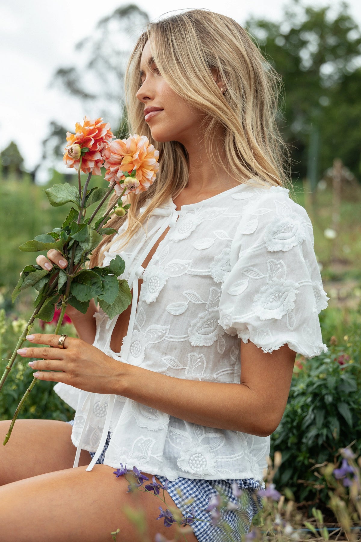 Doris Top White