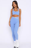 Form Leggings Blueberry White