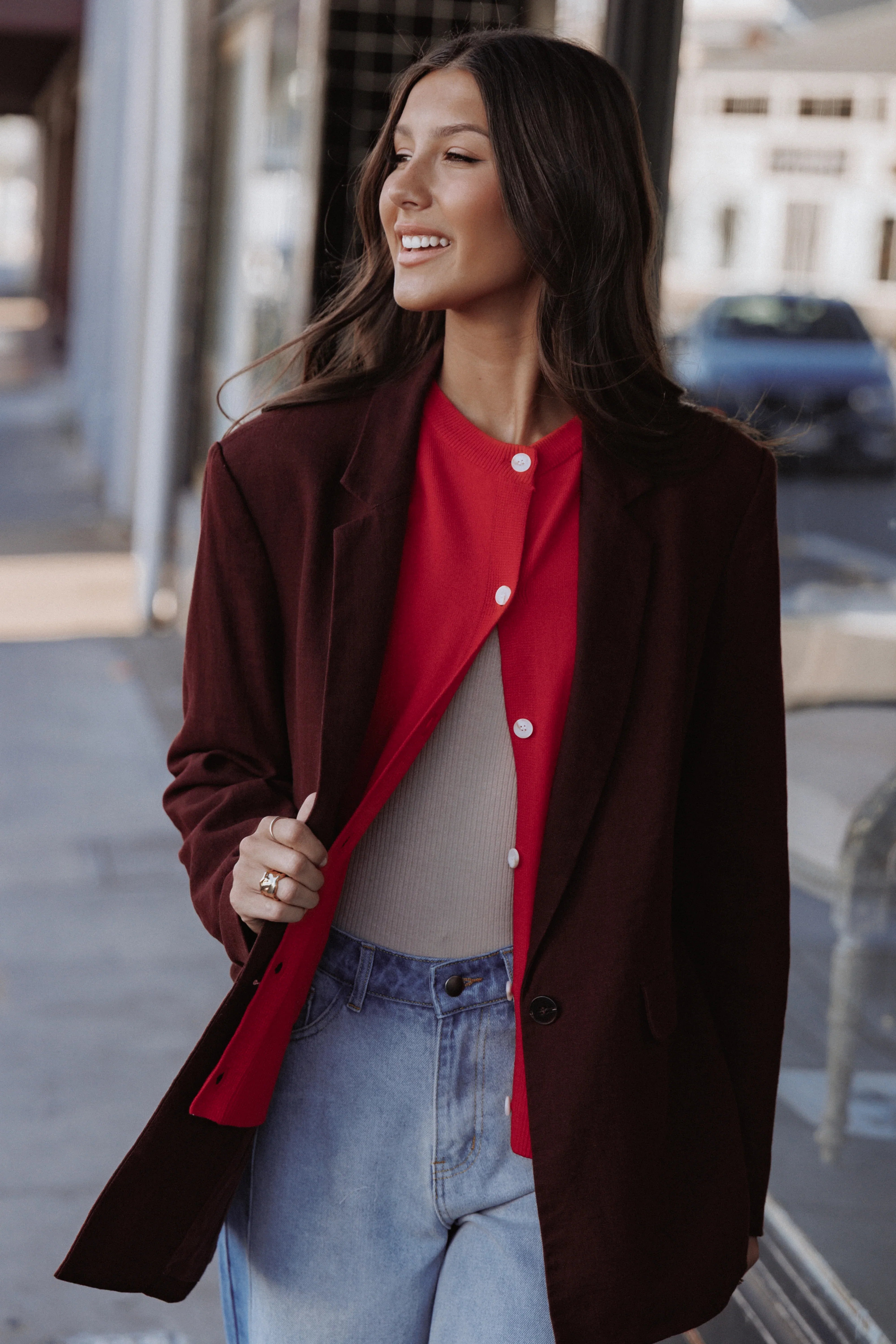 Rhodes Oversized Blazer Espresso