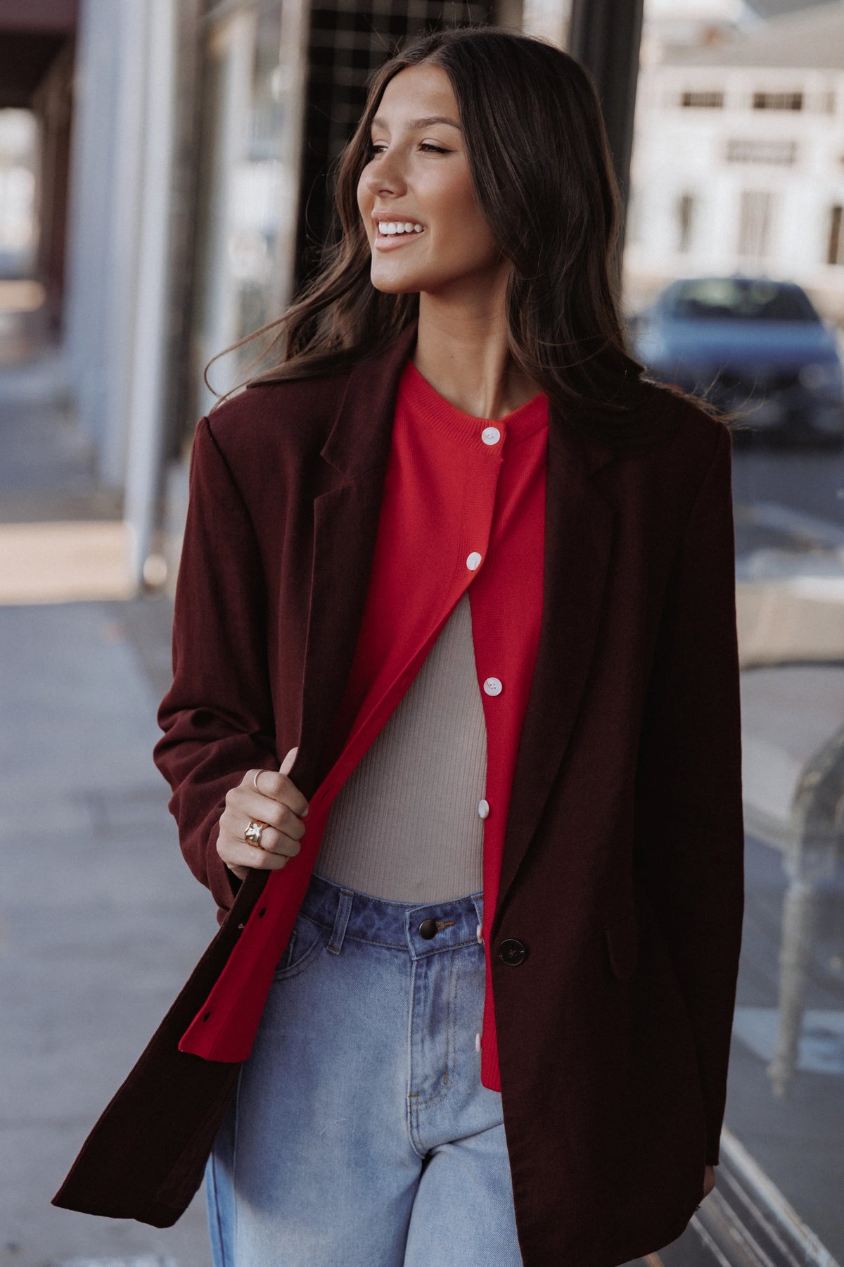 Rhodes Oversized Blazer Espresso