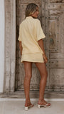 Louise Mini Skort Light Yellow