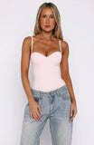 Stuck To You Bodysuit Baby Pink