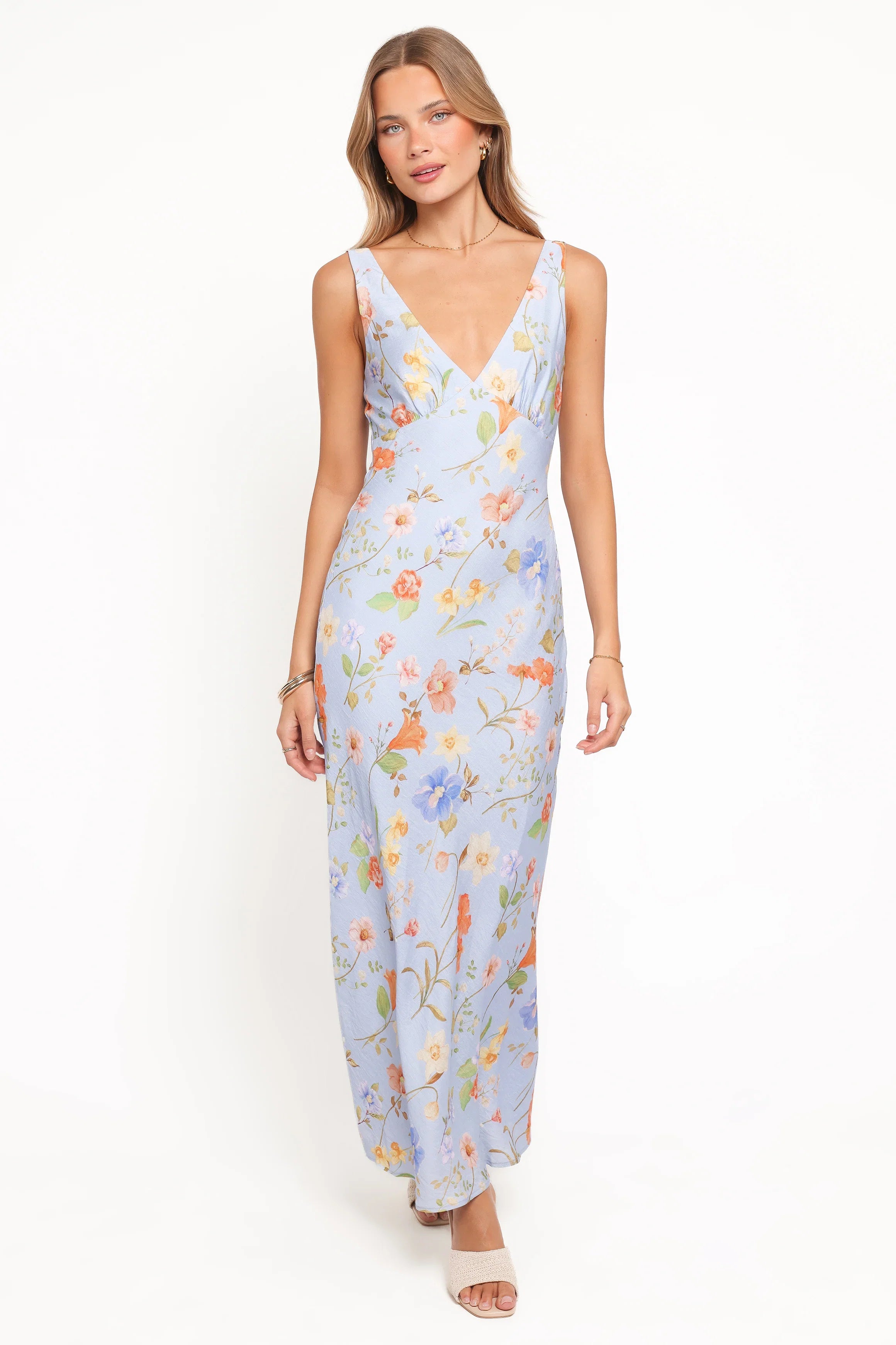 Lunaria Maxi Dress Blue Floral