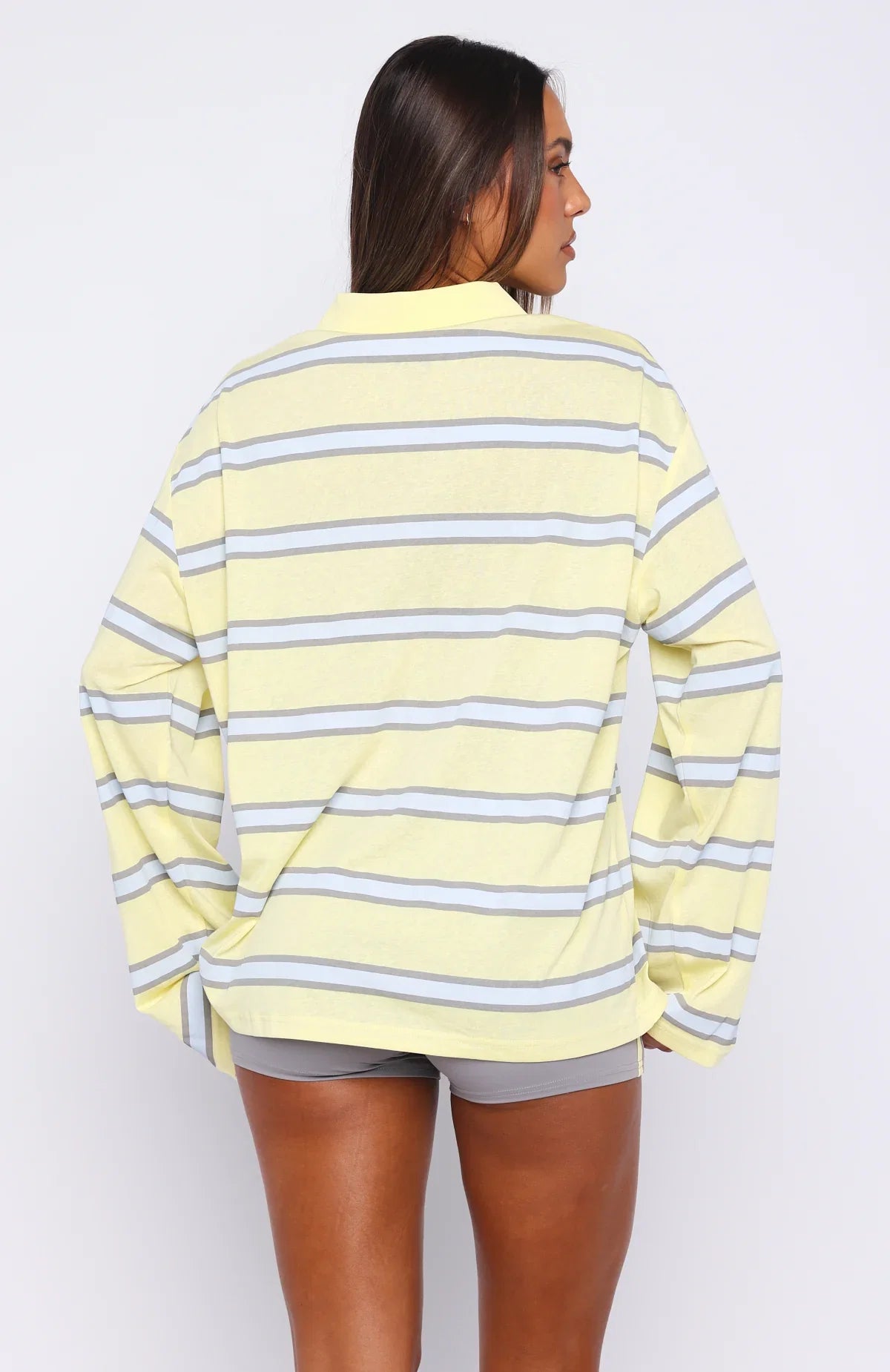 Verano Sixteen Carmen Long Sleeve Oversized Jersey Lemon