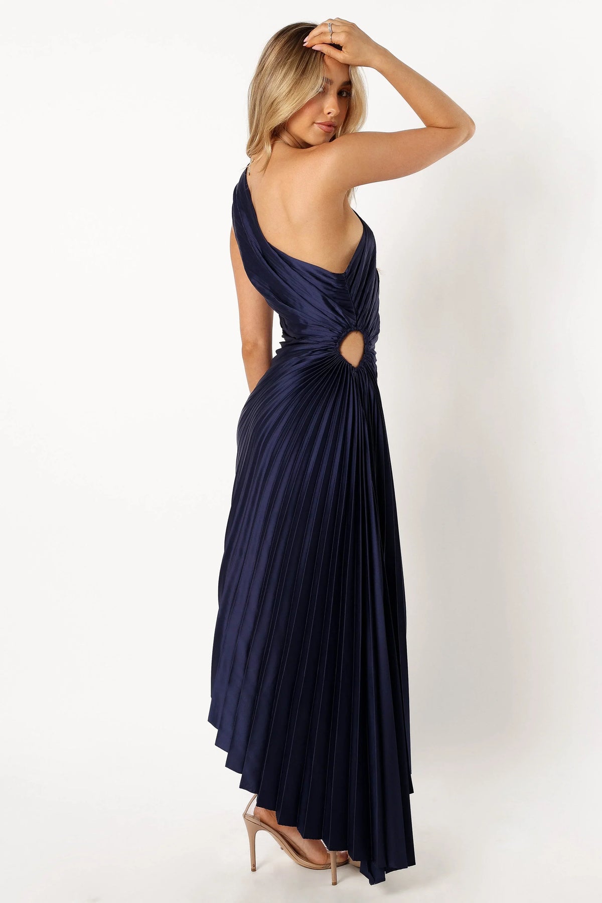 Kleo One Shoulder Maxi Dress Navy