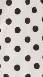 Dimmi Maxi Dress White Black Spot