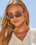 Reyes Tortoise Oval Sunglasses