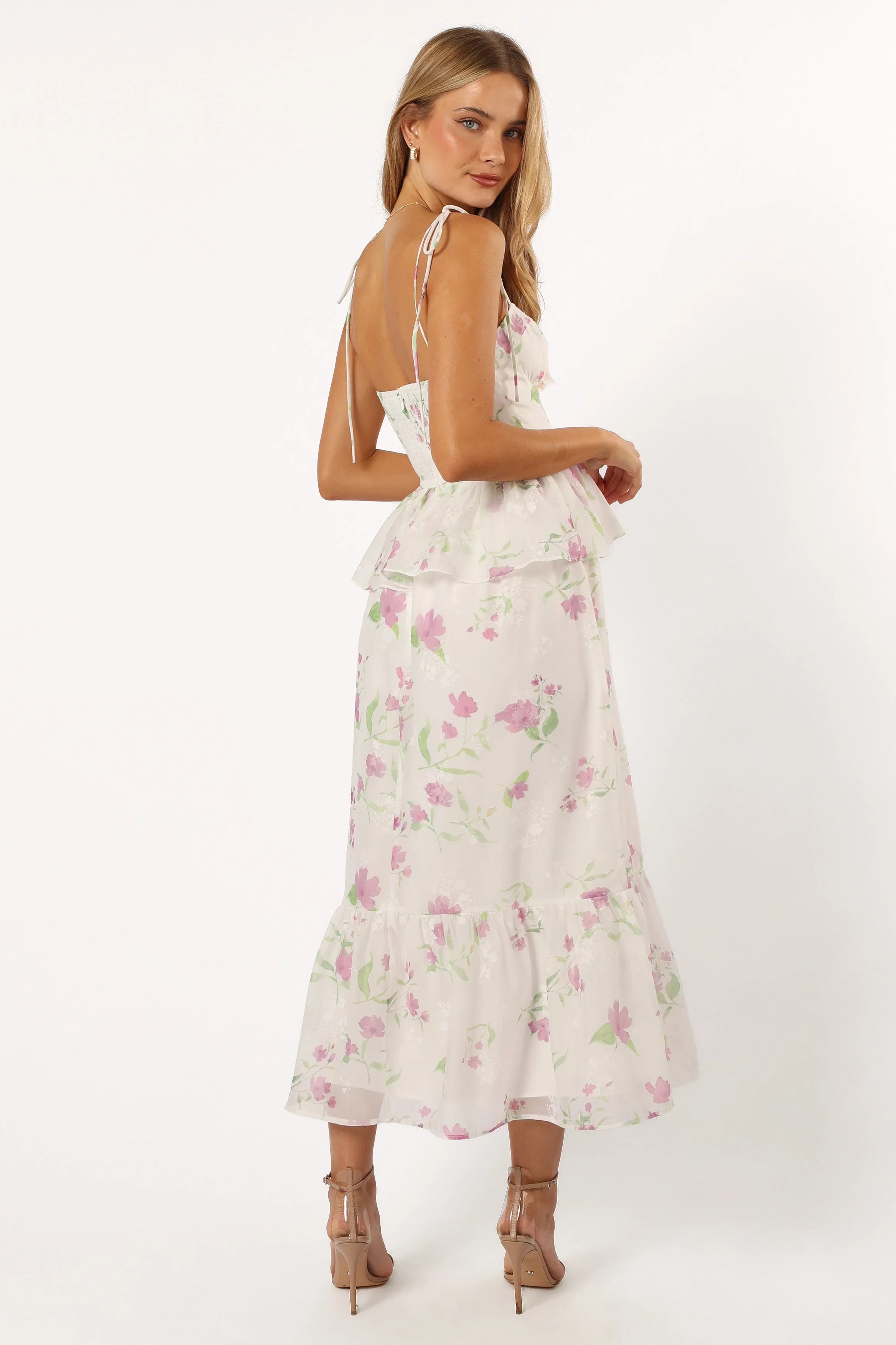 Armani Midi Dress White Floral