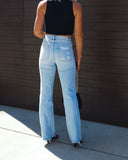 Jules High Rise Distressed 90S Flare Denim