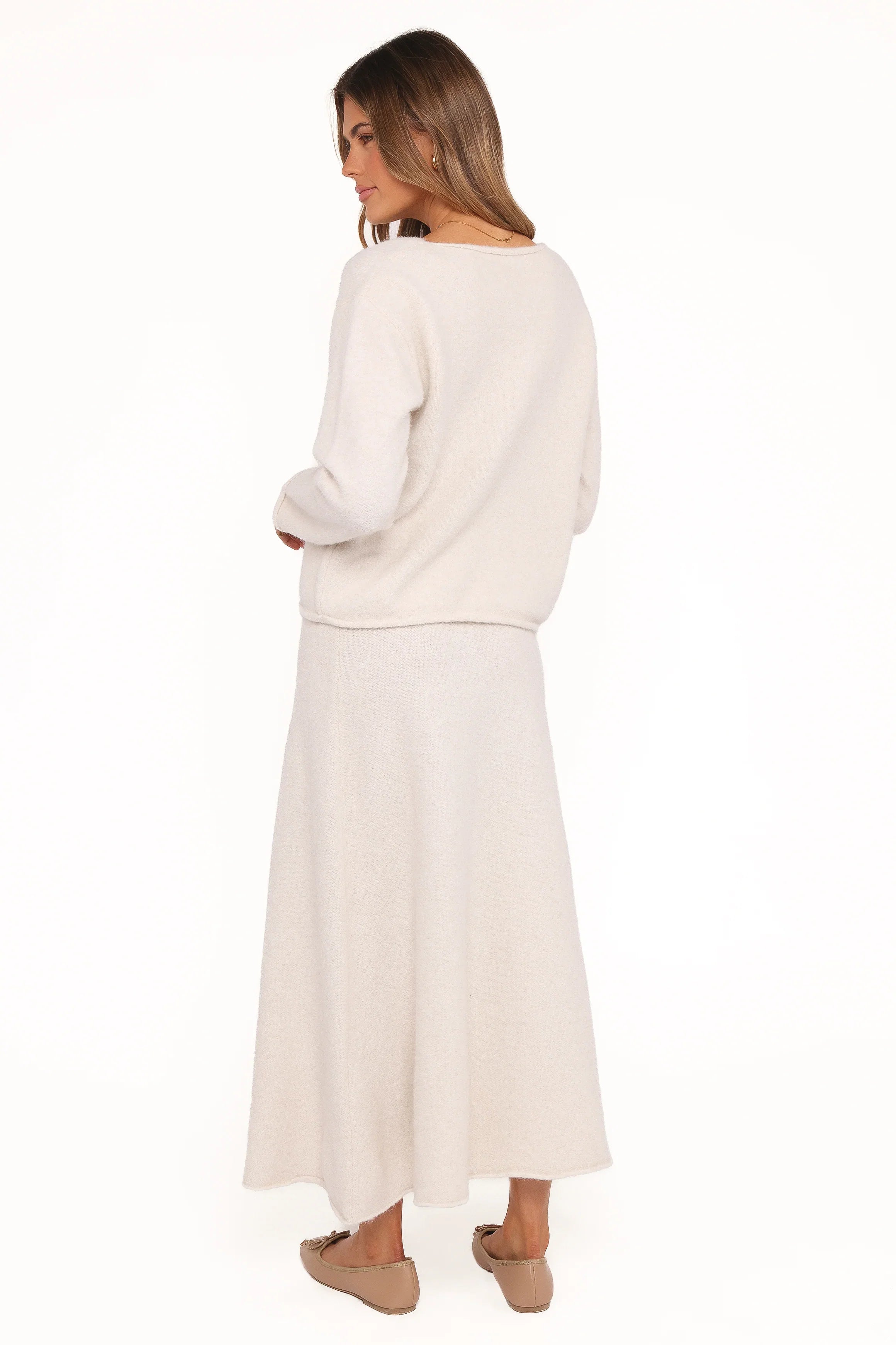 Willis Knitted Skirt Cream