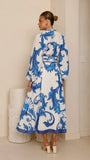 Carmal Long Sleeve Maxi Dress Paradise