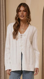 Georgia Knit Top White