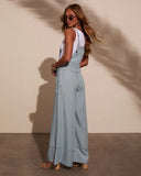 Carah Relaxed Chambray Overalls