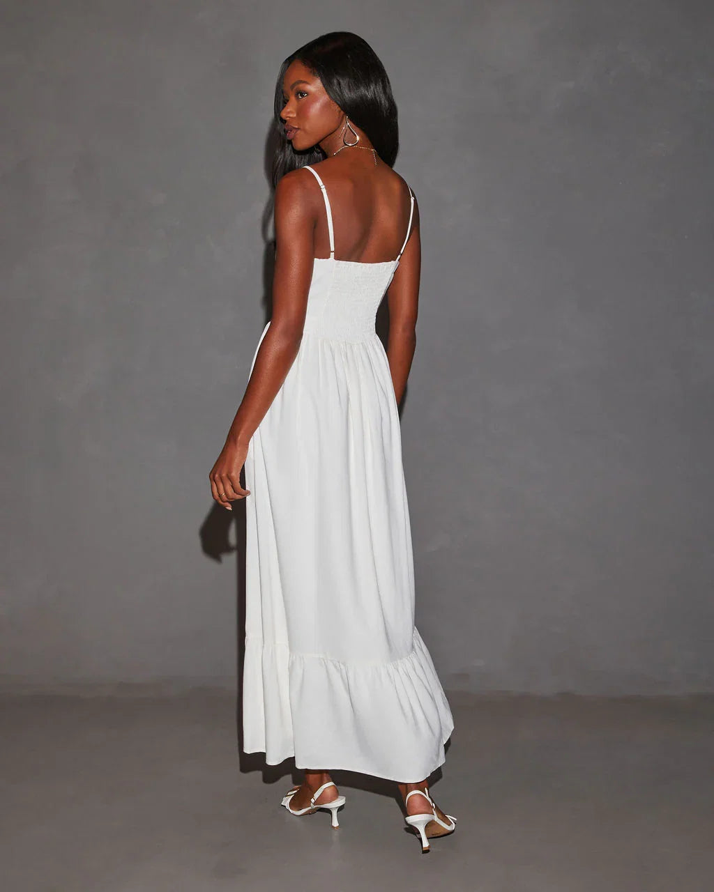 Eleanor A Line Front Cutout Maxi Dress