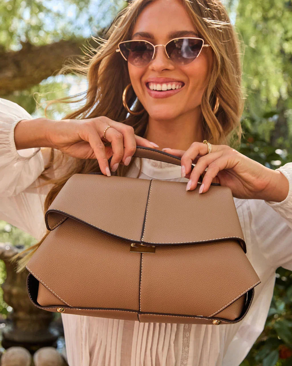 Golan Vegan Leather Top Handle Satchel