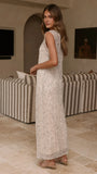 Matisse Sequins Maxi Dress Cream