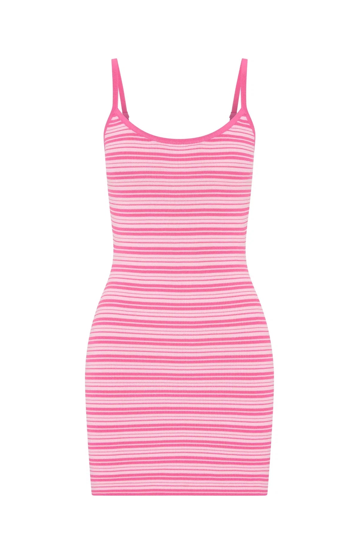 Ive Been Thinking Knit Mini Dress Pink Stripe