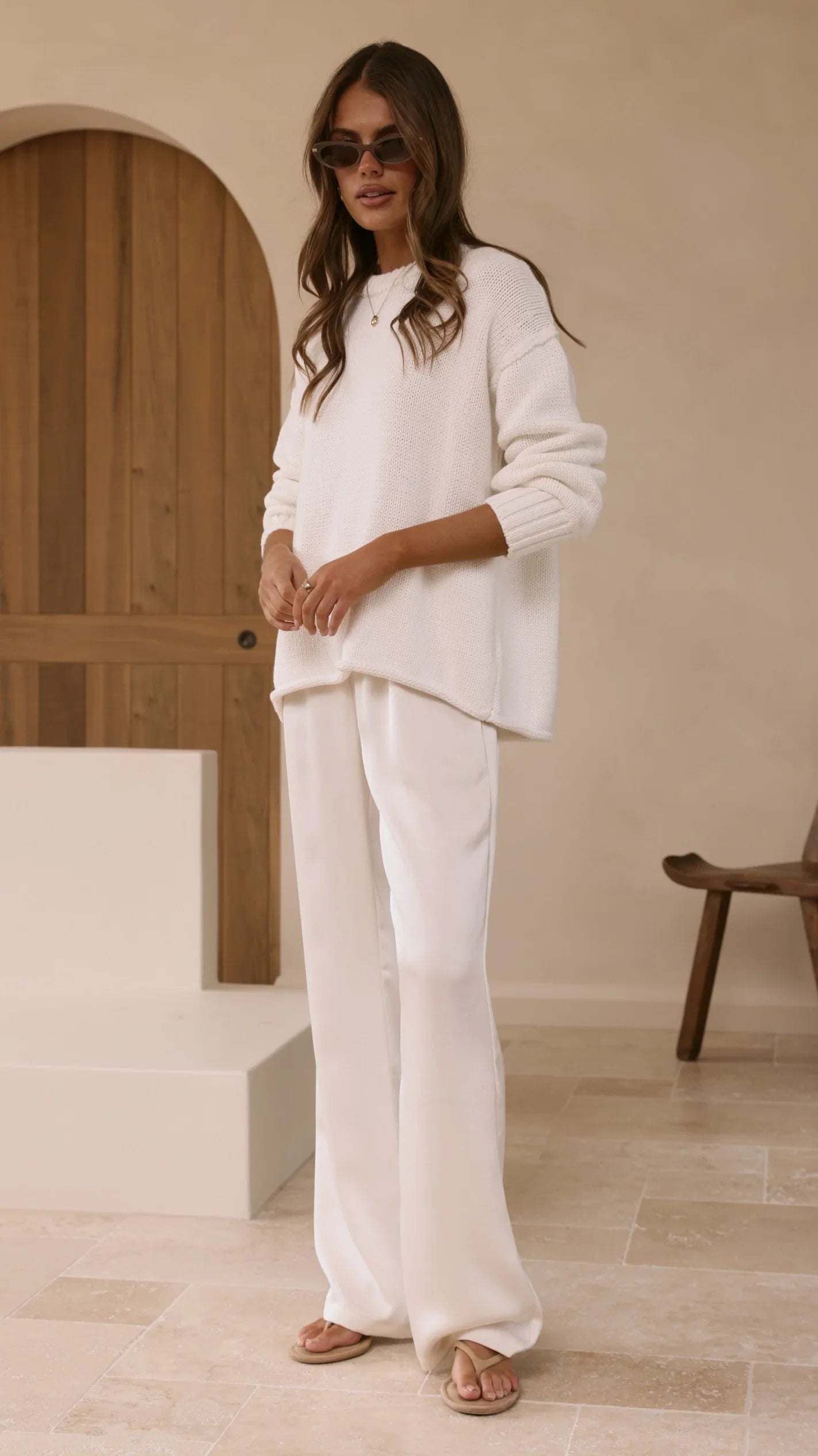 Jase Knit White