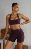 Keep Up High Waisted Shorts 4 Midnight Plum