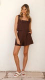 Tillie Crop Top Chocolate