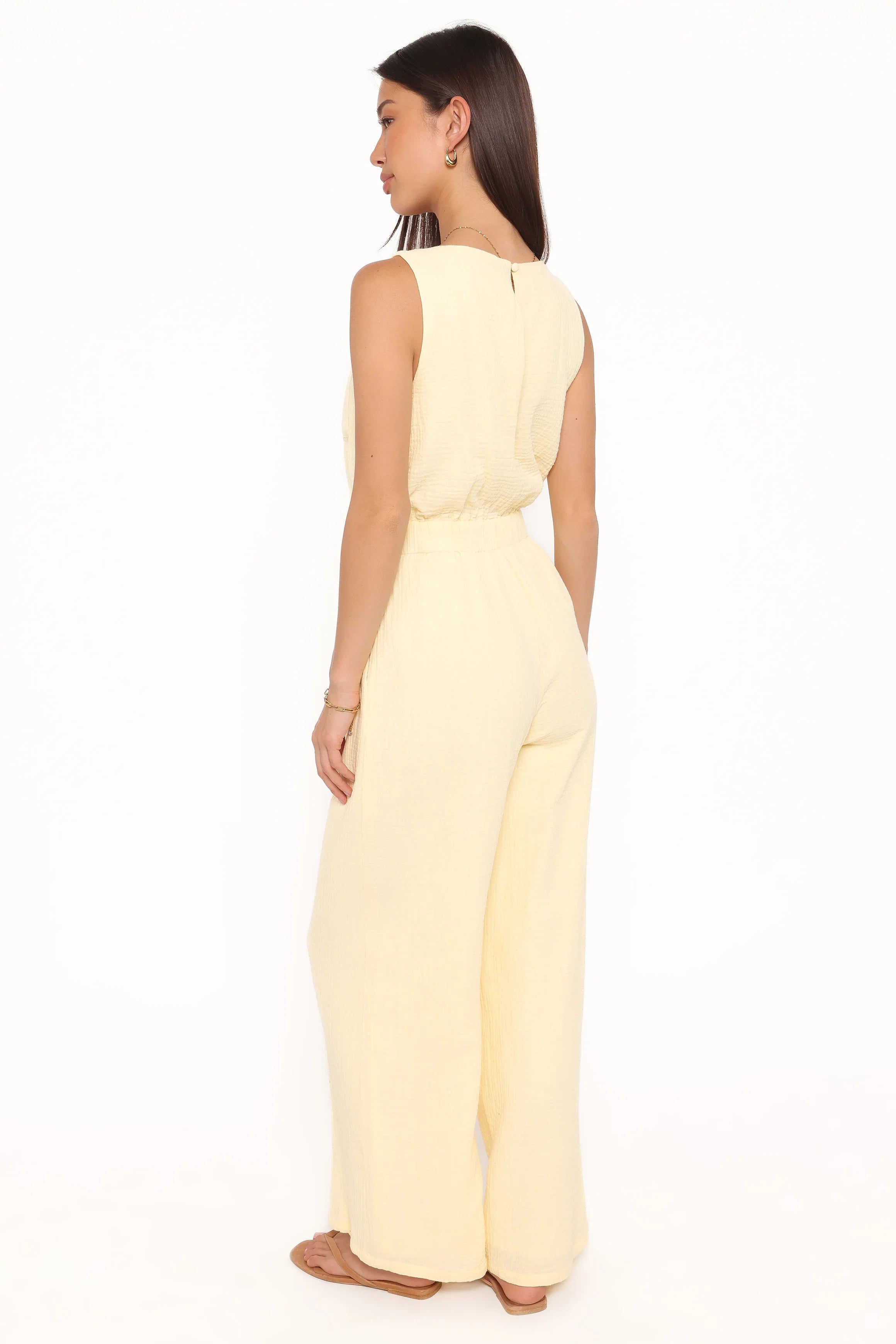 Brenna Cotton Jumpsuit Baby Yellow