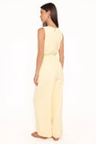 Brenna Cotton Jumpsuit Baby Yellow