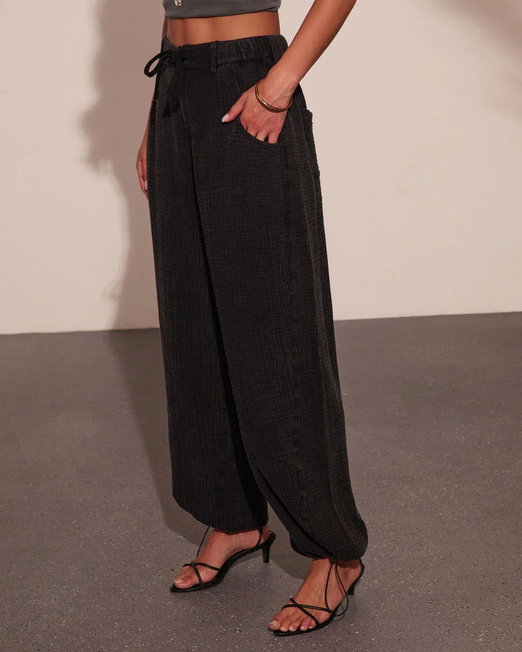 Loela Mid Rise Drawstring Joggers