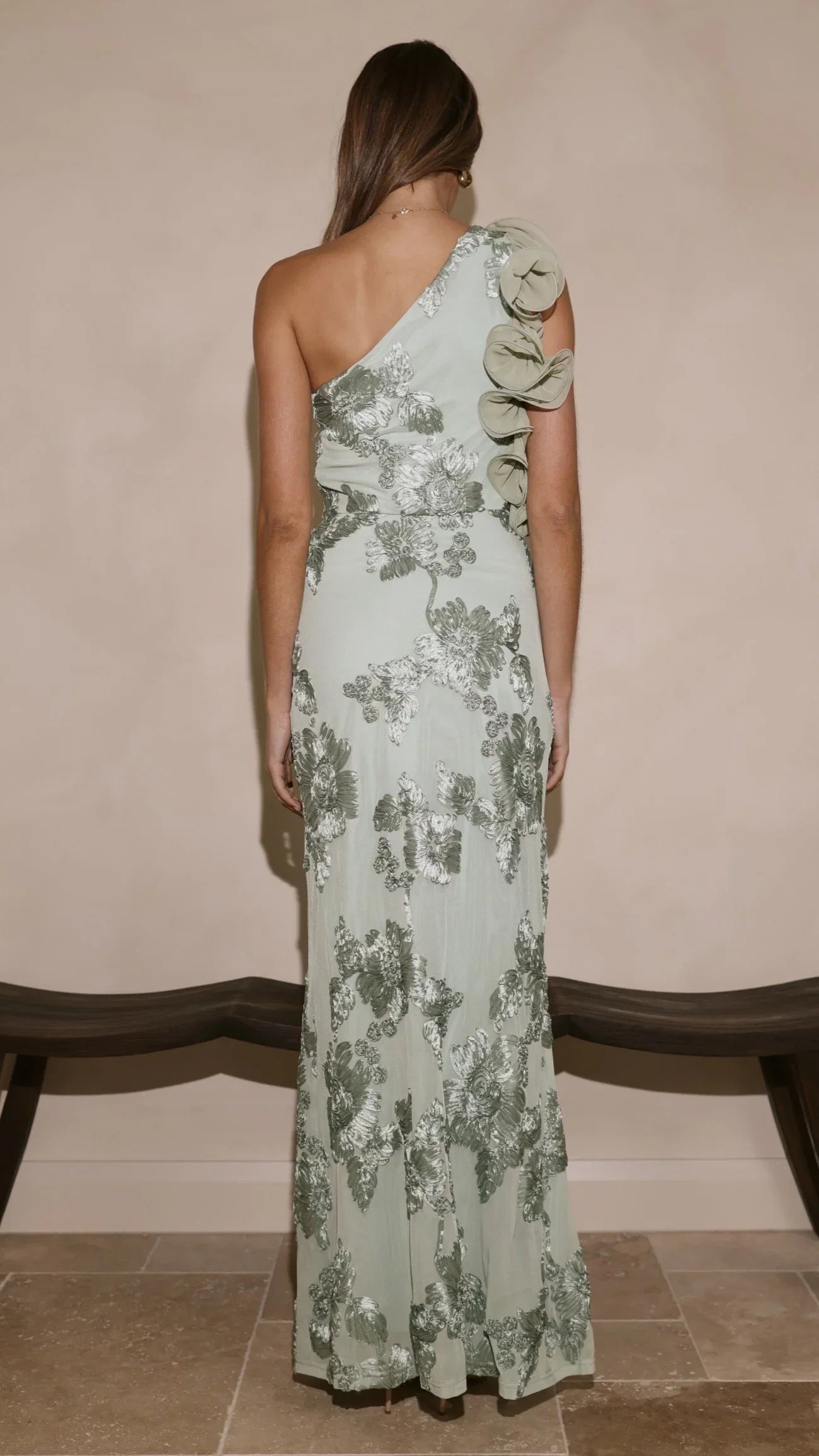Darlee Maxi Dress Sage Floral