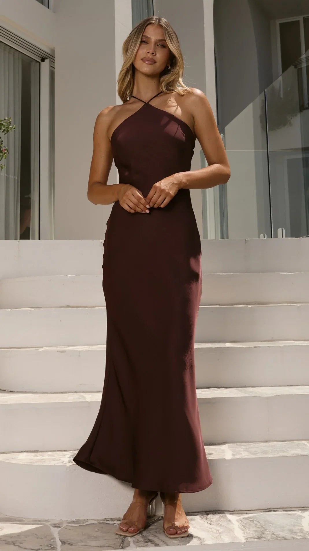Chiara Maxi Dress Chocolate