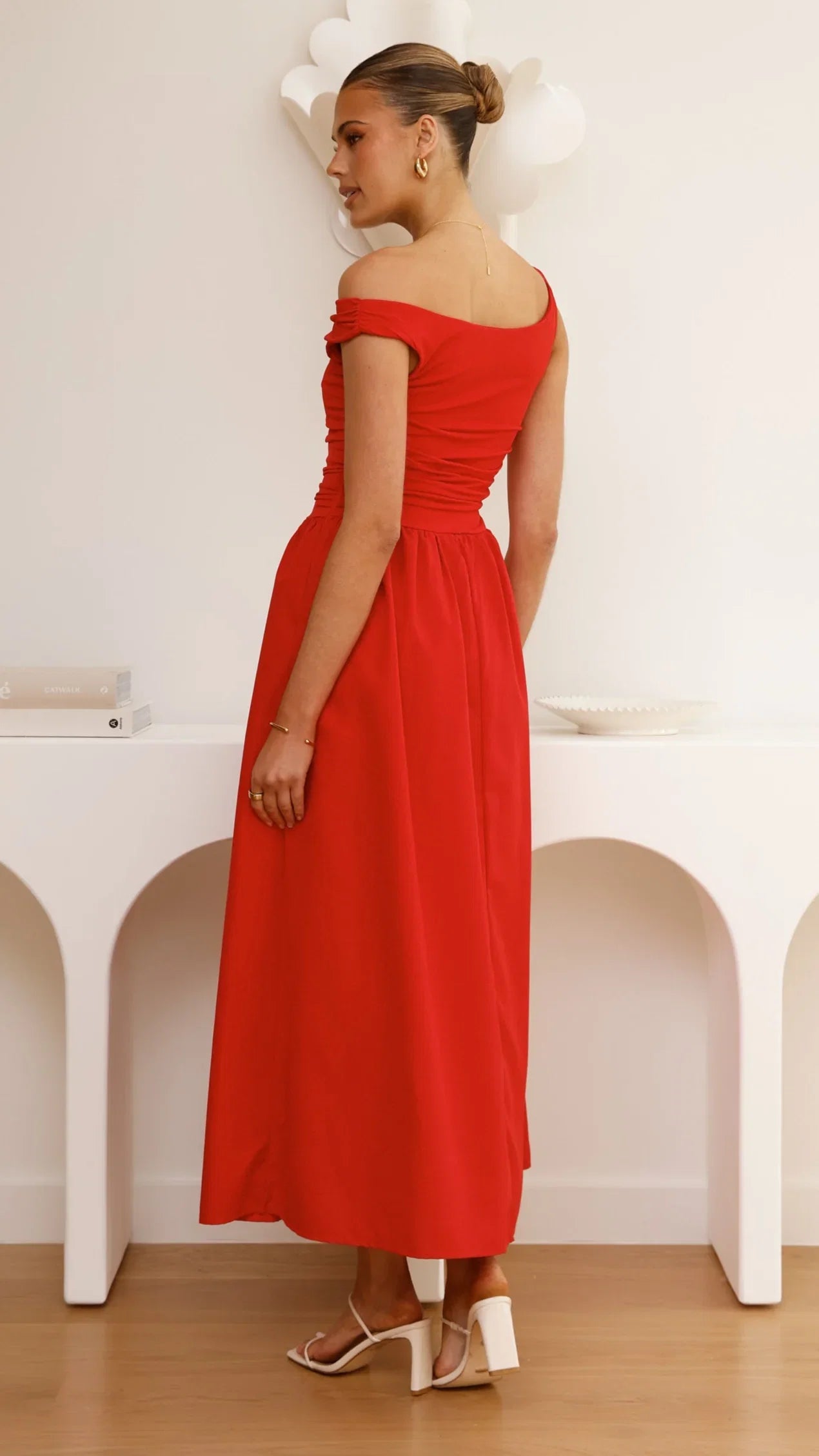 Immy Midi Dress Red