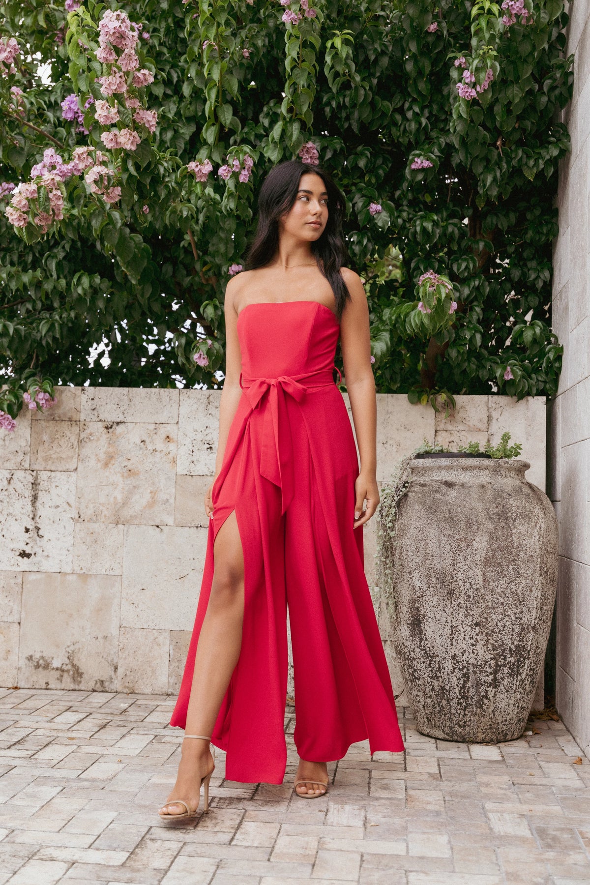 Chanellie Jumpsuit Red