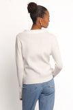 Zocco Long Sleeve Knit Top Cream
