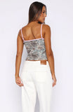 Nothing Less V Neck Singlet Animal Print